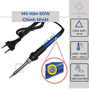 Mỏ Hàn Thiếc 60w Mỏ Hàn Điện Mini Điện Tử Chỉnh Nhiệt