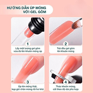 Gel Gôm VINIMAY Cao Cấp chai 30ml Màu Trong Suốt Và Cover Pink Làm Nail, Tuýp Gel Nối Móng Úp Nhanh, Bền Đẹp Dẻo, Đặc, Dễ Tạo Hình Women Nữ
