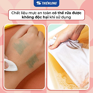 Bút Lông Màu Thiên Long Fiber Pen Washable SWM-C006 - 36 Màu- Viết Được Nét Mảnh Nét To- Mực rửa được