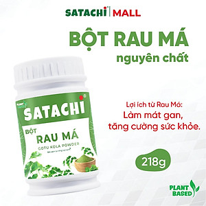 Bột Rau Má Nguyên Chất SATACHI – 100% rau má tươi, không đường – Hộp 68g & 218g