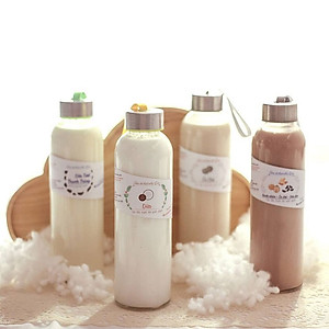 Bình thủy tinh Detox dung tích 500ml (set 5 bình)