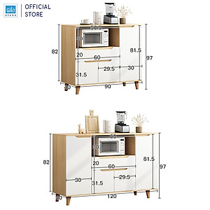 Tủ Bếp Gỗ Đa Năng, Hiện Đại Thương Hiệu SIB Decor KG22