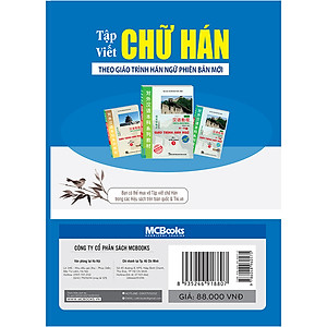 Sách Tập Viết Chữ Hán Theo Giáo Trình Hán Ngữ Phiên Bản Mới