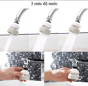 Đầu Vòi Tăng Áp 3 Mức Độ Cho Bồn Rửa Chén- Hàng Chính Hãng