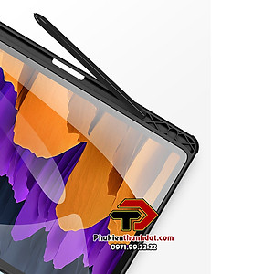 Bao da chống sốc dành cho SamSung Galaxy Tab S7 FE có ngăn đựng bút hiệu Dux Ducis Toby - Hàng nhập khẩu