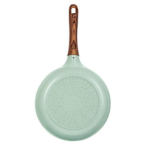 Chảo đúc đáy từ chống dính men đá ceramic xanh ngọc Green Cook GCP06 size 20-24-26-28 cm công nghệ Hàn Quốc