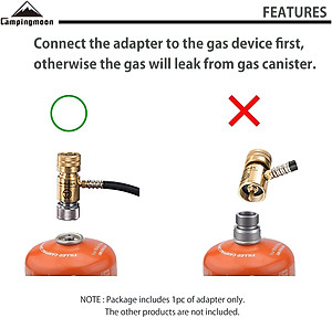 Phụ kiện đầu chuyển bình gas Campingmoon Z20