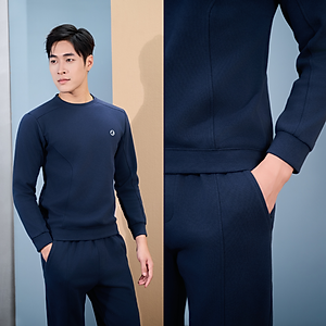 LAROMA Bộ Quần Áo Nỉ Thu Đông Cổ Chui Cho Nam | Basic - Trẻ Trung - Giữ Ấm - Vải Thơm - Kháng Khuẩn - Mềm Mại - Co Dãn