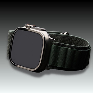 Miếng Dán Cường Lực Màn Hình Viền Titanium Alloy Dành Cho Apple Watch Ultra, Kai.N TitanGlass - Hàng Chính Hãng
