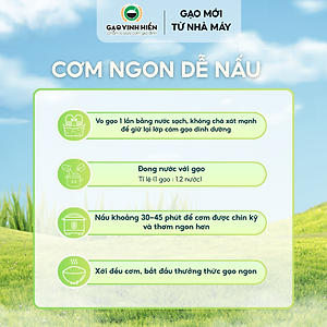 Gạo Tấm Thơm Thanh Yến Vinh Hiển Túi 2KG - Mềm ngon, ngọt cơm, ngọt cháo