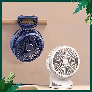 [HÀNG LOẠI 1 XỊN] Quạt tích điện mini để bàn pin 10000mAh chạy 24 giờ liên tục 4 chế độ gió xoay 720 độ