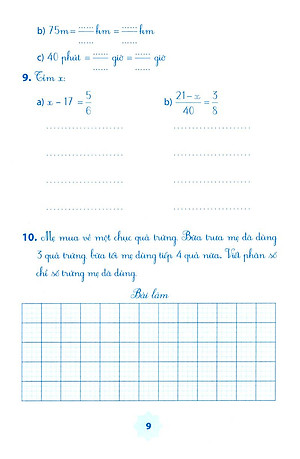 Sách Vở Bài Tập Môn Toán Học Kì 1 (Lớp 5)