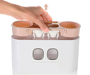 Dụng cụ nhả kem đôi tự động - bộ nhả kem đôi tặng kèm 4 cốc tử tính E1802