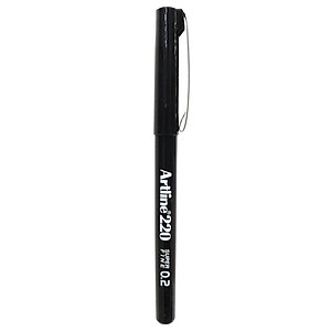 Bút Vẽ Kỹ Thuật 0.2 mm - Artline EK-220-BK - Màu Đen