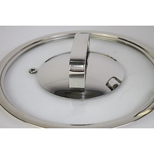 Bộ nồi và chảo chống dính vân đá inox 304 cao cấp Fivestar Plus 5 món nắp kính , tặng 1 vá canh