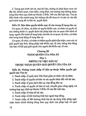Sách Bộ Luật Tố Tụng Dân Sự Của Nước Cộng Hòa Xã Hội Chủ Nghĩa Việt Nam (2016)