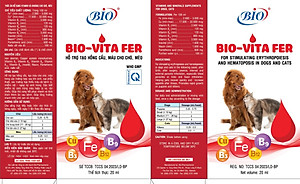 Siro Bio Vita Fer tạo máu, bổ sung vitamin và khoáng chất cho chó mèo