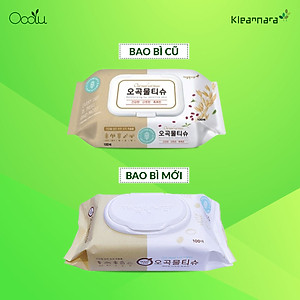 KHĂN VỆ SINH GIẤY (ƯỚT) KLEANNARA FIVE GRAINS WET TISSUE CAP 5 TINH CHẤT (100 TỜ)