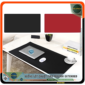 Miếng Lót Chuột FIRO MXL800 EXTENDED - Tấm Lót Chuột Cỡ Lớn 2 Mặt 80cmx40cm - Chất Liệu Da PU Cao Cấp - Tấm Lót Chuột Và Bàn Phím Chơi Game - Tấm Trải Bàn Làm Việc - Hàng Chính Hãng FIRO