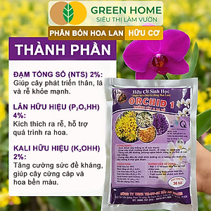 Phân Bón Lan Greenhome, 1 Tép, Túi Lưới, Tan Chậm, Không Mùi Hôi, Dưỡng Lan Ra Rễ, Xanh Tốt, Dùng Tốt Cho Sen Đá, Kiểng