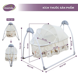 Nôi tự động cao cấp cho bé SG239
