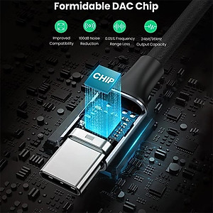 Cổng chuyển đổi Ugreen USB-C to 3.5mm Audio Cable AV161 - Hàng chính hãng