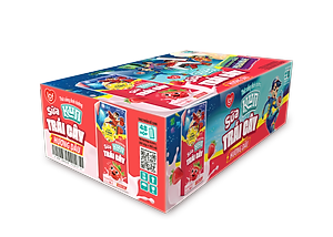 Thùng 48 Hộp Sữa Trái Cây KUN Hương Dâu 180ml/hộp(thẻ cào)