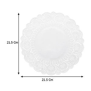 Giấy Lót Thấm Dầu Ăn Viền Ren KUNBE, Giấy Thấm Hút Dầu Mỡ Chống Dính Tôt Cho Sức Khỏe, Giấy Kê Đĩa, Trang Trí Họa Tiết Sang Trọng