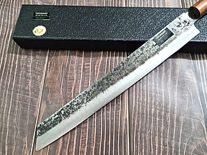 DAO BẾP PHÚC SEN -  DAO BẾP SASHIMI MẶT HOA VĂN MÃ Sk1 N4