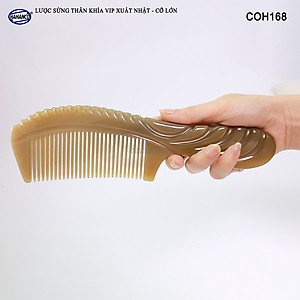 Lược sừng dáng cổ điển VIP cỡ lớn (Size: XXL - 23cm) COH168 - Lược sừng xuất Nhật - Chăm sóc tóc