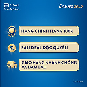 Thùng 24 chai Ensure Gold 237ml (Mẫu mới)