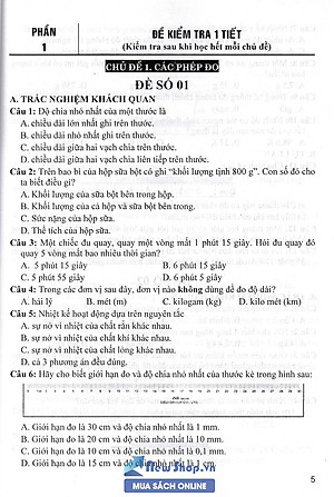  Tuyển Tập Đề Kiểm Tra Định Kì Khoa Học Tự Nhiên -HA (Theo Chương Trình Giáo Dục Phổ Thông Mới)