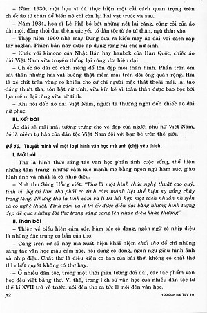 Sách 100 Dàn Bài Chi Tiết Làm Văn Lớp 10