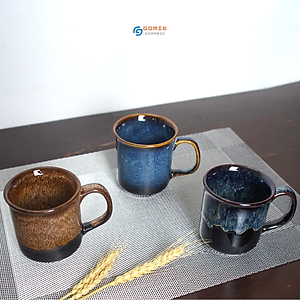 Cốc uống trà, uống cà phê men hỏa biến Gomie Ceramic ,men hỏa biến sang trọng, cao cấp, an toàn sức khỏe