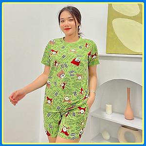 Đồ bộ mặc nhà quần đùi DN2 - Đồ bộ cotton quần đùi mặc nhà - Bộ đồ nữ mặc nhà