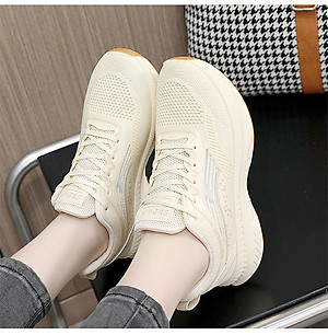 Giày thể thao nữ, giày chạy bộ đế êm nhẹ, thoáng khí đế cao su đúc, chống trơn trượt hạn chế mòn  – GNU2066