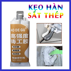 Keo Hàn Sắt Thép, Kim Loại, Dán Kính, Mica, Thủy Tinh Ao De Gu 50Ml