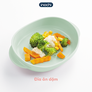 Bộ Đồ Ăn Dặm Cho Trẻ Em Amori Đạt Tiêu Chuẩn Xuất Nhật Bản , EU Đảm Bảo An Toàn Tuyệt Đối Cho Trẻ - Chính Hãng Inochi ( Tặng kèm khăn lau đa năng pakasa) 