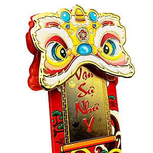 Bộ 6 Dây Treo Đầu Lân Trang Trí Tết - YD009