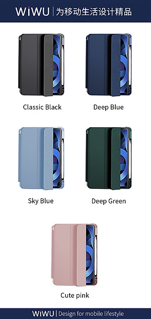 Bao Da 2 In 1 Magnetic Ipad Folio Case Dành Cho Ipad Chất Liệu Da PU Tổng Hợp Cao Cấp - Hàng Chính Hãng 