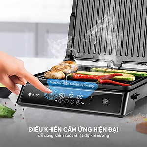 Vỉ nướng điện gấp gọn Elmich EGE-8579 - Hàng Chính Hãng