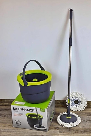 Bộ Lau Nhà Mini Thép Không Gỉ Ettom Lock&Lock ETM498 - 2 Bông Lau - Hàng Chính Hãng