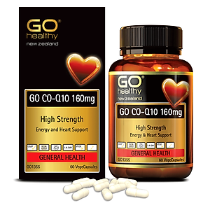 GO Co Q10 160MG 60 VIÊN- Viên uống bổ tim nhập khẩu chính hãng GO Healthy New Zealand