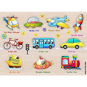 Bảng núm gỗ nhiều chủ đề, bảng ghép hình núm gỗ động vật, chữ cái, số giáo dục sớm phát triển trí thông minh