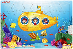 04 bộ tranh xếp hình 35 mảnh khổ A4 20x30cm – đồ chơi trí tuệ cho bé từ 2 tuổi – Combo 5