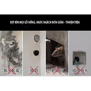 Xi măng trắng dẻo chống thấm, trám tường nhà lỗ điều hòa, đường ống nước