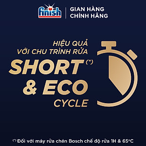 [Mới] Viên rửa chén bát hương chanh Finish Ultimate Plus All in one túi 18 viên - dòng siêu cao cấp