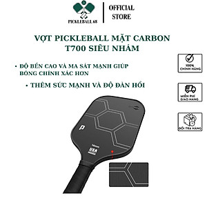 [Hoả tốc] Vợt pickleball Carbon T700 cao cấp phù hợp cho mọi người - Tặng kèm 2 trái banh Pickleball