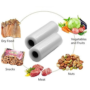 Cuộn Túi Hút Chân Không Thực Phẩm Một Mặt Nhám Một Mặt Trơn Dạng Hạt Mịn Phù Hợp Cho Tất Cả Các Dòng Máy Hút Chân Không - Hàng Chính Hãng