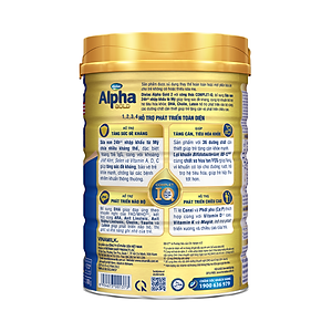 HỘP SỮA BỘT VINAMILK DIELAC ALPHA GOLD IQ 2 900G (CHO TRẺ TỪ 6 - 12 THÁNG TUỔI)